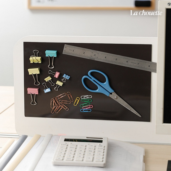 라슈에뜨 잘라서 쓰는 재단형 고무 자석 3M 강력 접착 마그네틱 스티커, 1개, 블랙 (25 x 11cm)