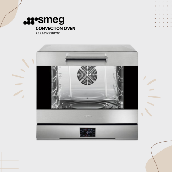 2위 - [smeg] NEW 프로 터치 스메그 오븐 ALFA43XE2HDSK. 컨벡션 디지털 4단 오븐