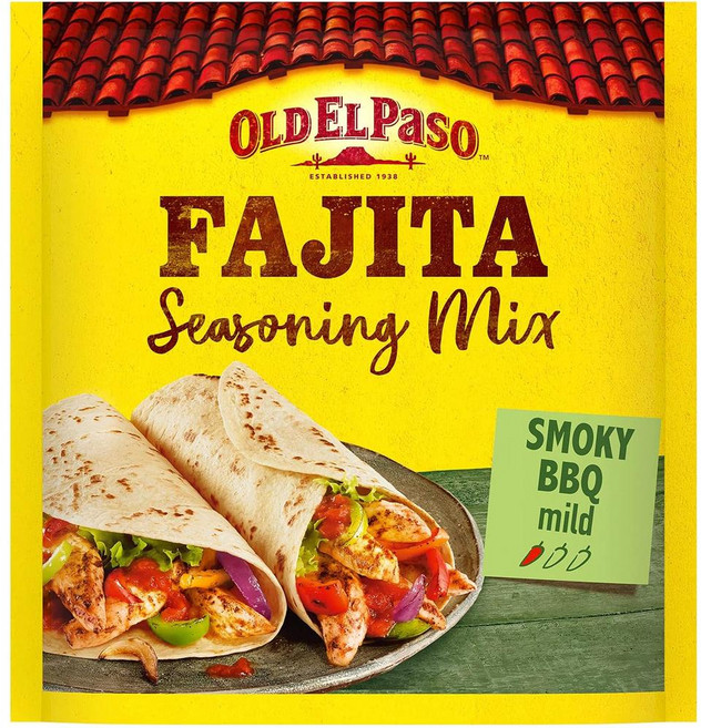 OLD EL Paso 올드엘파소 멕시칸 스모키 바베큐 파지타 시즈닝 믹스, 4개, 35g