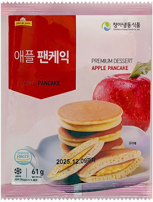 청아식품 애플잼 팬케이크 1박스 (61g 30개), 30개, 61g