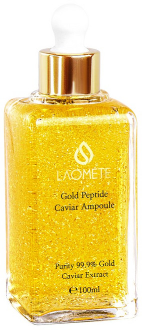 라오메뜨 전설의앰플 24K 골드 펩타이드 캐비어 앰플 미백 수분 모공 주름 개선, 100ml, 1개