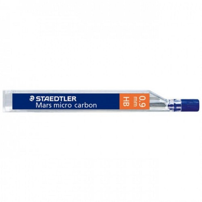 STAEDTLER 施德樓 Mars micro carbon 0.9mm B 自動鉛筆芯, 1個, 0.9mm, HB