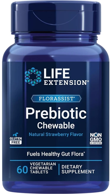 라이프익스텐션 플로라시스트 프리바이오틱 스트로베리 츄어블 타블렛, 60정, 3개 - 쿠팡