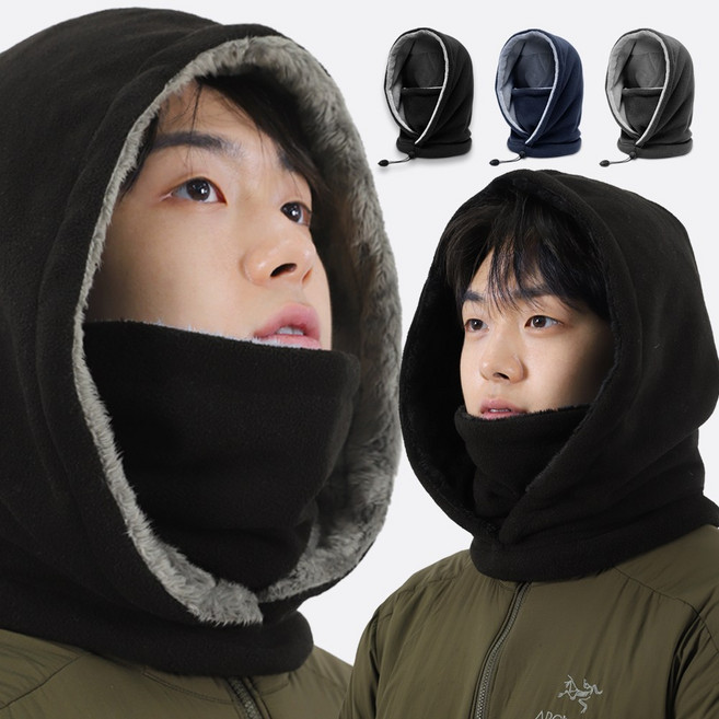 카르닉 방한 후드 넥워머 GW 바라클라바, 블랙(블랙퍼)