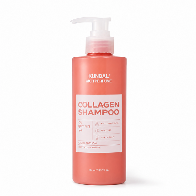 쿤달 콜라겐 데미지 케어 샴푸, 2개, 400ml