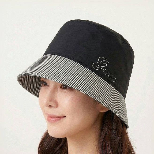 쉬즈인 여성 핫피스 버킷햇 스팽클 벙거지