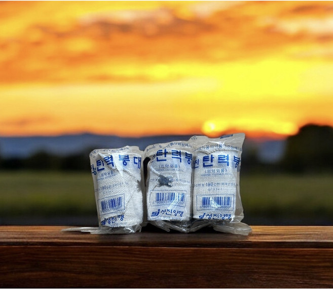 성진 탄력붕대 3인치(7.5cmx190cm) 3개 압박붕대, 1세트, 3개입