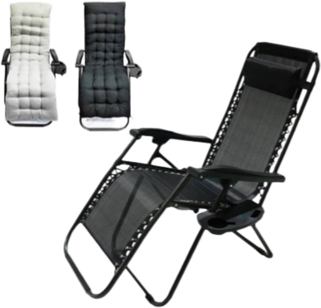 찐노마진몰 1인 접이식 리클라이너 의자, 그레이