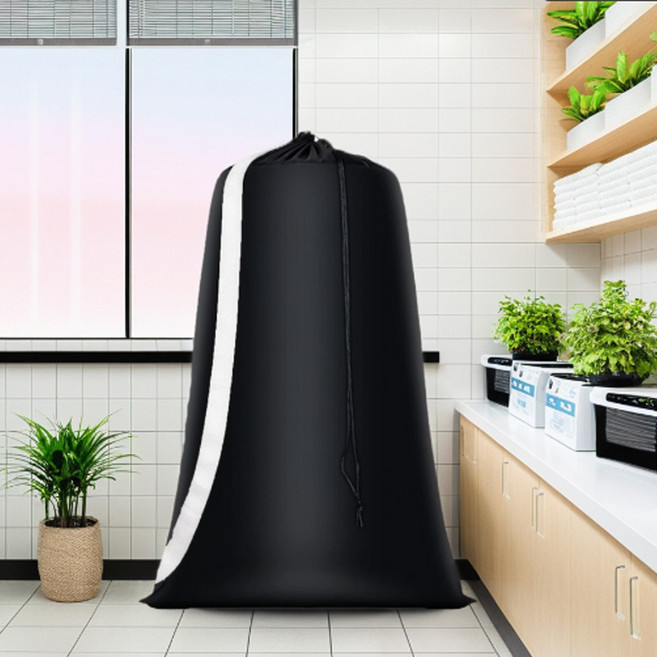 두트링 대용량 런드리백 세탁가방 빨랫감가방 빨래가방, 블랙1개