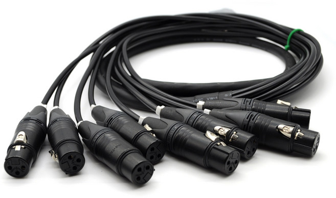 Mogami 2932 CL2X 無氧銅 25pin D-Sub 音源線, 1個, XLR母頭,3米