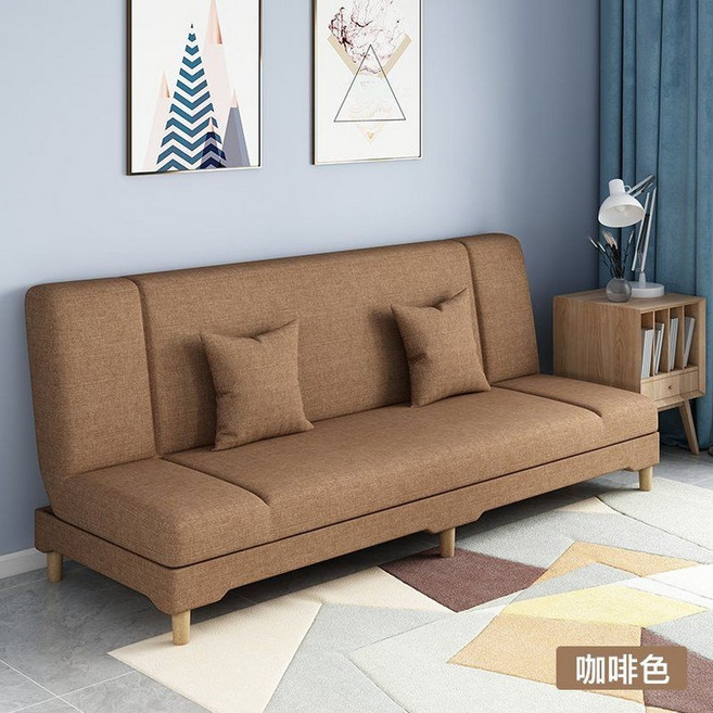 쇼파베드 소파침대 접이식 원룸 원룸 편안한, 77. 4인승 2m 브라운