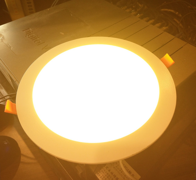 LED平板燈 超薄崁燈系列 18W Ø200mm AC120~240V, 暖色, 1個