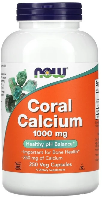 나우푸드 코랄 칼슘 1000mg 베지 캡슐, 250정, 1개 - 쿠팡