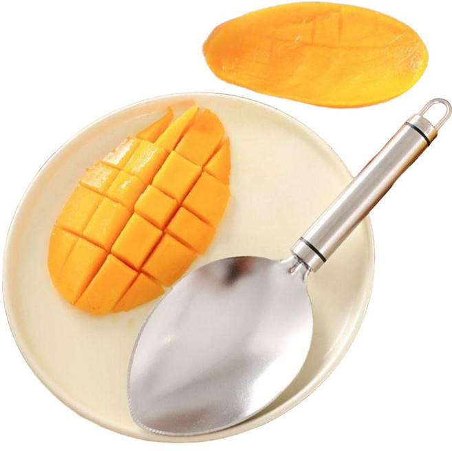 망고 슬라이서 칼 과일 스텐 커팅기 망고칼 나이프 커터기 분리 과육분리기 과일칼, 1개
