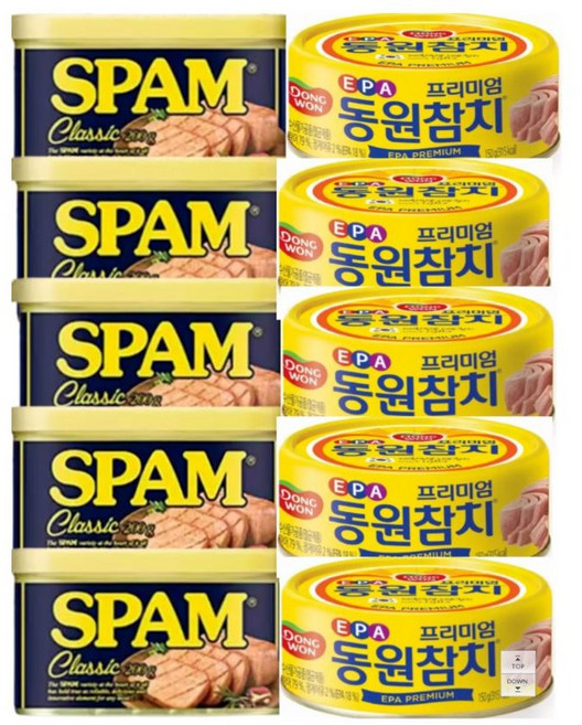 스팸200g+참치135g 5개 세트 스팸 참치세트 스팸200g 참치135g 세트, 200g