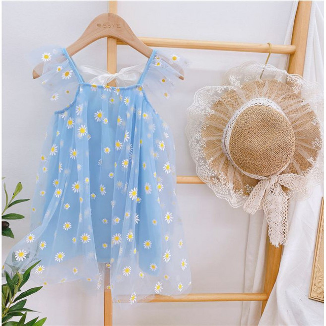 SSYE 女童小雛菊蓬蓬紗連衣裙