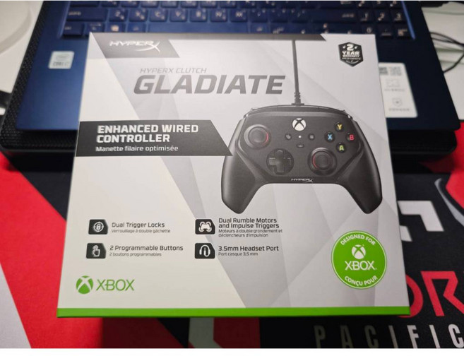 HyperX Clutch Gladiate Xbox 授權有線控制器手把 黑色, 1個, 6L366AA