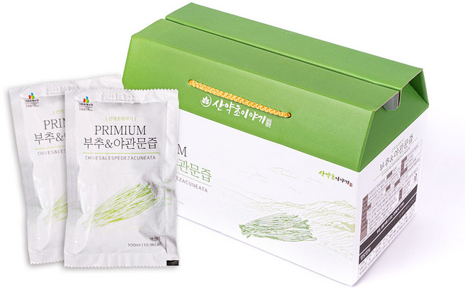 프리미엄 부추 야관문 즙 진액 엑기스 100ml 30포, 60개