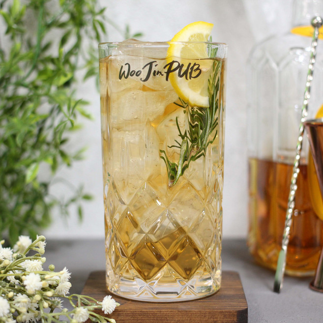 WM글라스 크리스탈 하이볼 글라스 요청 문구 인쇄 칵테일잔 술잔 하이볼글라스 양주잔 맥주잔 전용잔 하이볼잔, 4개