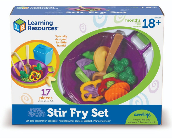 러닝리소스 LER 9264 뉴 스프라우츠 볶음 요리 만들기 세트 주방놀이 역할놀이, 1개