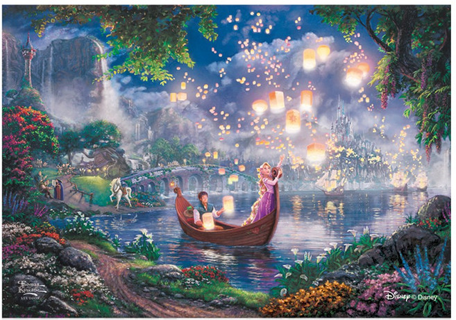 디즈니 라푼젤 보석십자수 패브릭 60x90cm DT6901, 1개, 혼합색상