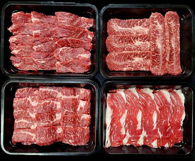 1등급 한우 특수 풀코스 세트1kg [제비추리 앞치마살 부채살 차돌박이(구이용), 1개