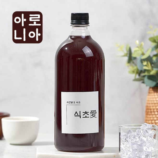 [식초사랑] 아로니아 식초 과일 자연 발효초 무첨가 수제 비니거, 1개, 1L, 아로니아 비니거