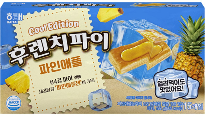 해태제과 후렌치파이 파인애플, 192g, 1개