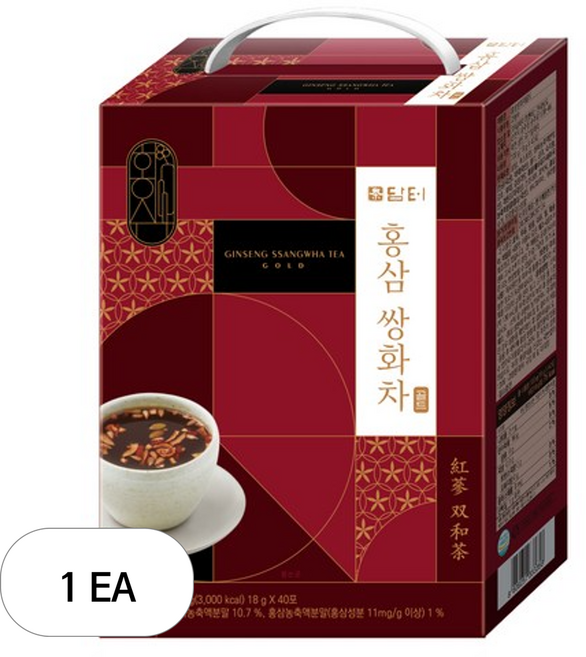 담터 홍삼 쌍화차, 18g, 40개입, 1개