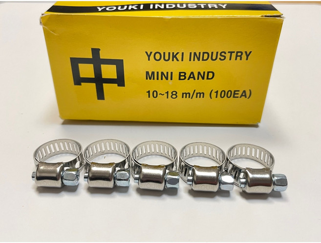 대복쿠팡 국산제작 호스밴드 서스 스텐밴드 나비 sus 조임 클램프 스텐반도 모든 사이즈 보유, 1개