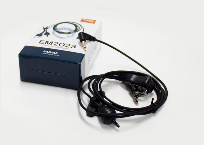 라디아 RADIAR 경호용 이어마이크 헤드라인 TL-300 B타입 이어폰 리시버 인이어, 1개