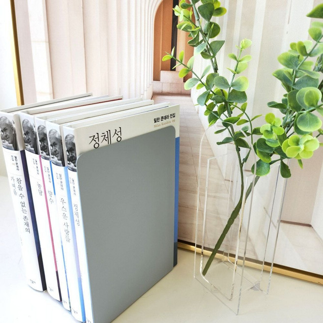 철제 l자형 사각 북엔드 책지지대 2p 메탈 북앤드 북지지대, 라이트그린