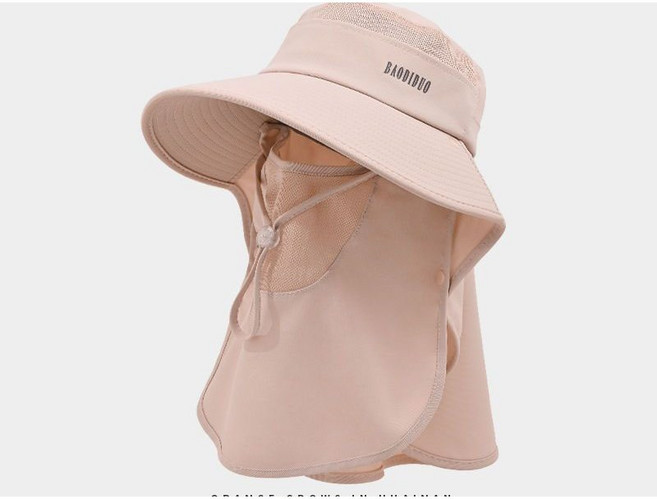 여성 여름 챙모자 자외선 차단 모자 얼굴과 목 전체 보호 등산 낚시 야외활동 필수 아이템