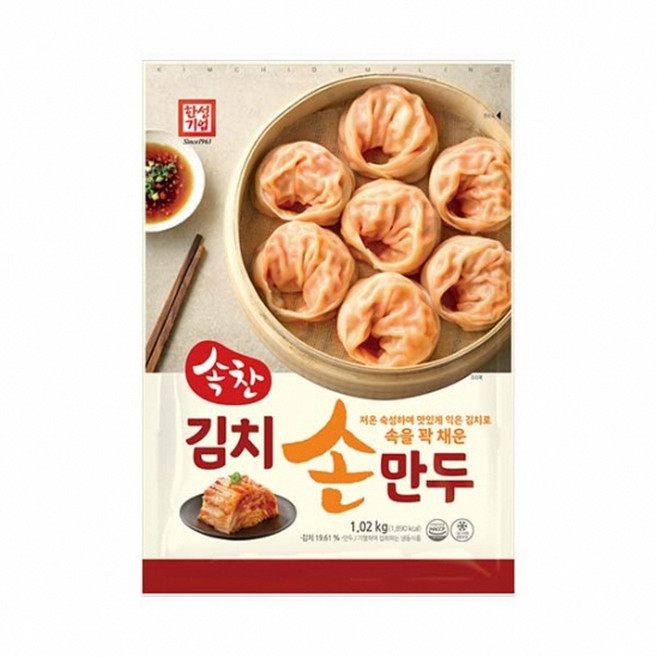 한성 속찬김치손만두 1.02kg 3개