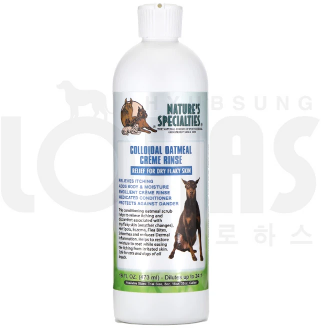 협성로하스 오트밀 크림린스 강아지 린스 컨디셔너 대용량, 473ml, 협성샴푸 샘플, 1개, 473ml - 쿠팡