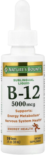 네이쳐스바운티 설하 액 B12 5000mcg 59ml, 6개, 59.147ml - 쿠팡