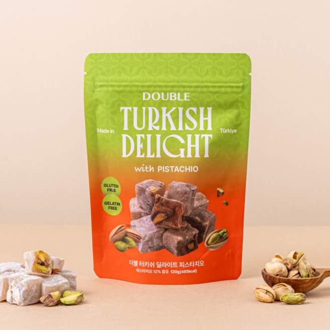 로쿰 터키쉬딜라이트 더블 로쿰 피스타치오, 120g, 1개