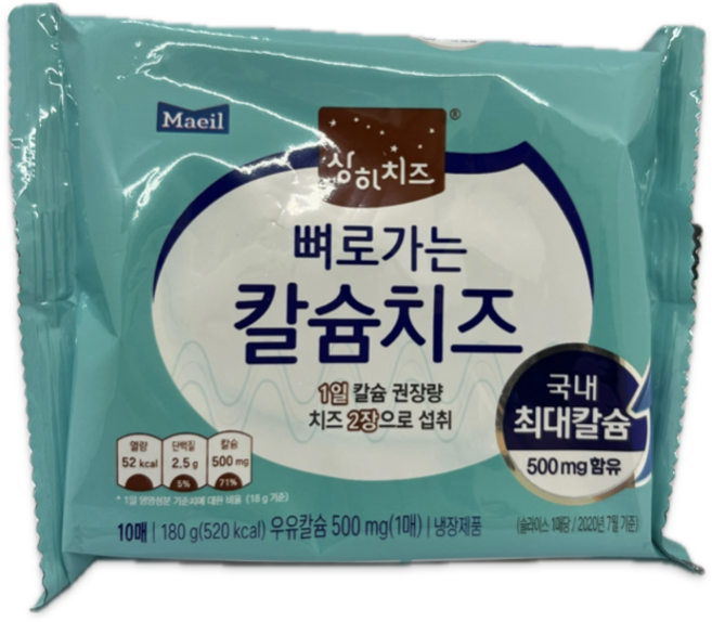 매일유업 매일 뼈로가는칼슘치즈60매(30매+30매) 냉장무료배송, 180g, 6개