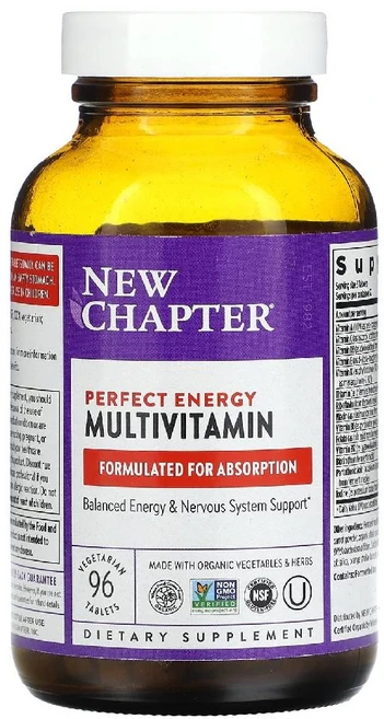 뉴챕터 퍼팩트 에너지 멀티비타민 Perfect Energy 종합비타민 정제 96정, 상품, 1개 - 쿠팡