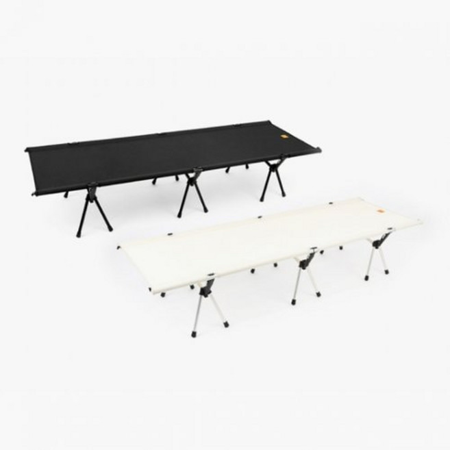 문캠핑 조립식 경량 와이드 야전침대 캠핑용 백패킹 2색상, 블랙