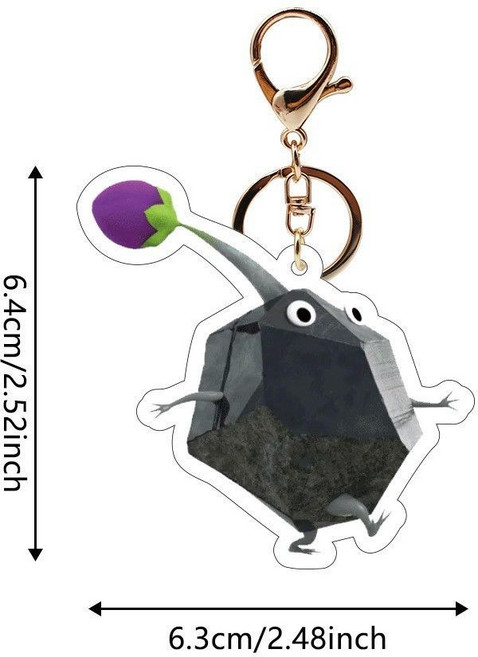 Pikmin 4 皮克敏 鑰匙圈 Nintendo 遊戲周邊, 1個, 【皮克敏黑色】