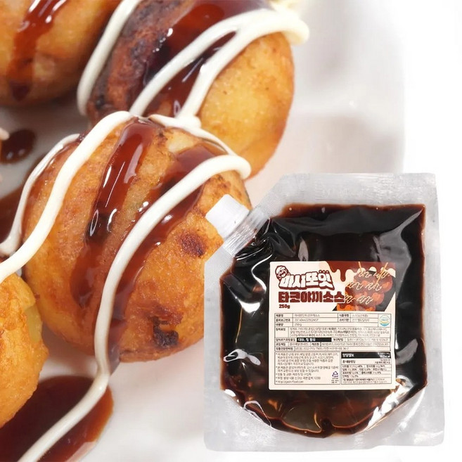 대용량 타코야끼 문어볼 50개, 마시또잇 타코야끼소스 250g