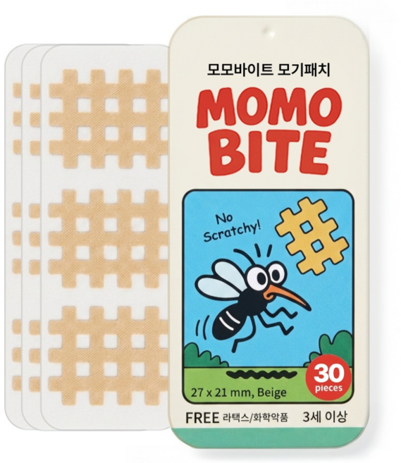모모바이트 모기패치 30매 KC적합 크로스테입, 1개