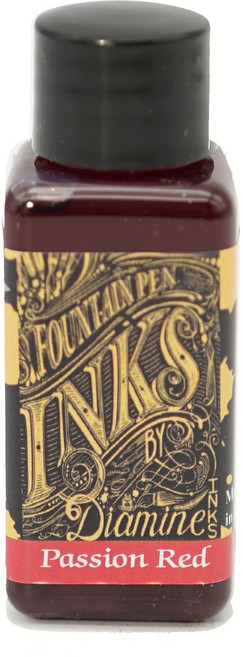 디아민 병잉크 30ml 만년필용 잉크, Passion Red