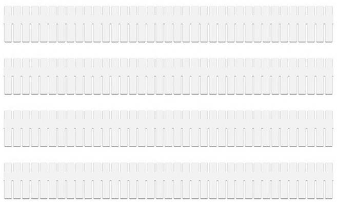 이샵 잘라쓰는 서랍 정리 칸막이 5cm 4P 속옷보관 깔끔디자인 속옷수납, 1개