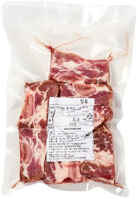 미국산 프라임 LA갈비 탕갈비용, 4개, 400g