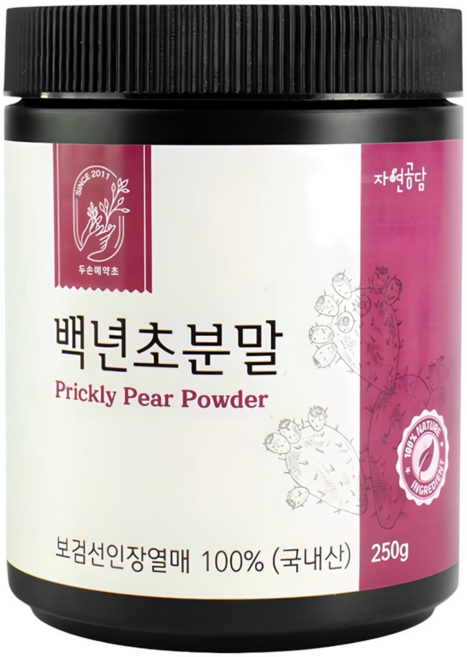 두손애약초 백년초 분말, 1개, 250g