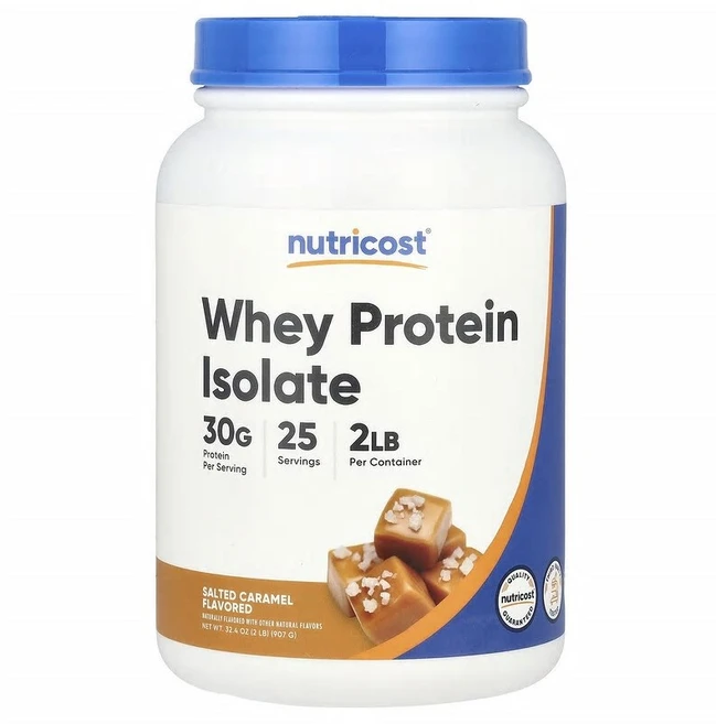 Nutricost 분리유청단백질 솔티드 캐러멜 907g(2lb) NCS-57334, 1, 907g - 쿠팡