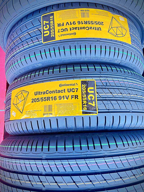 Continental UltraContact UC7 205/55R16 91V FR輪胎 提升抓地力與操控性 安全舒適首選, 1個, 到店安裝