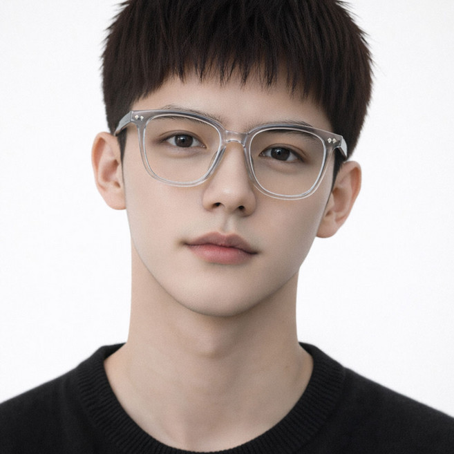 작은나무숲 남녀공용 블루라이트 차단 사각 뿔테 안경